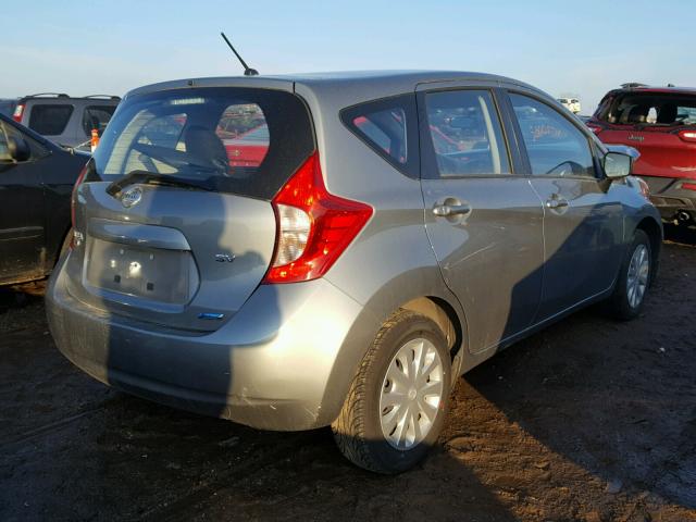 3N1CE2CP8FL424401 - 2015 NISSAN VERSA NOTE GRAY photo 4