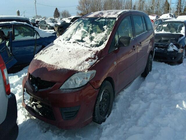 JM1CR293680325355 - 2008 MAZDA 5 RED photo 2