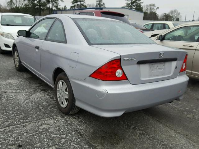 1HGEM22115L028232 - 2005 HONDA CIVIC DX V SILVER photo 3