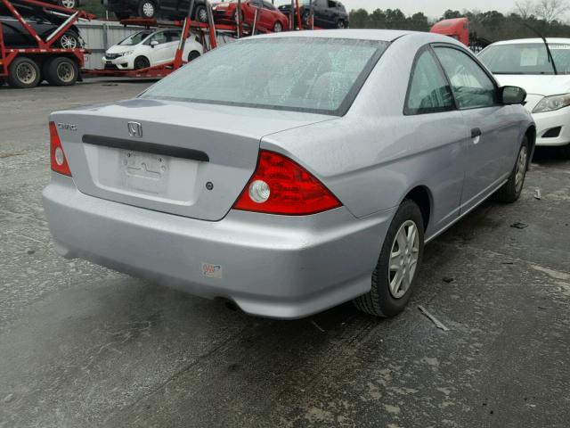 1HGEM22115L028232 - 2005 HONDA CIVIC DX V SILVER photo 4