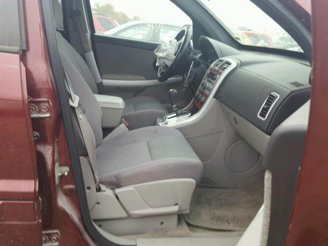 2CNDL33F686292438 - 2008 CHEVROLET EQUINOX LT MAROON photo 5