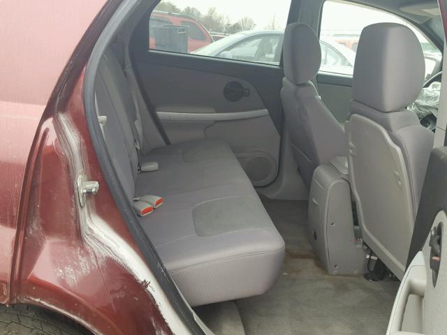 2CNDL33F686292438 - 2008 CHEVROLET EQUINOX LT MAROON photo 6