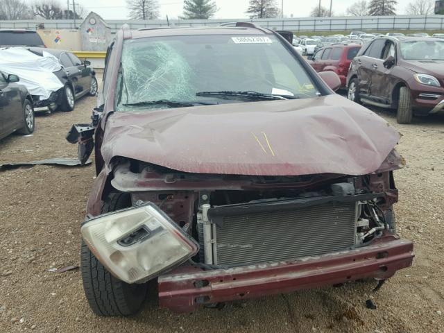 2CNDL33F686292438 - 2008 CHEVROLET EQUINOX LT MAROON photo 7