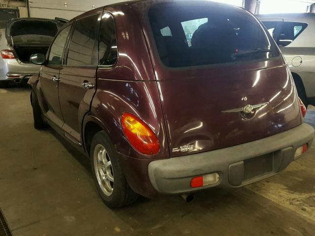 3C4FY4BB31T626316 - 2001 CHRYSLER PT CRUISER PURPLE photo 3