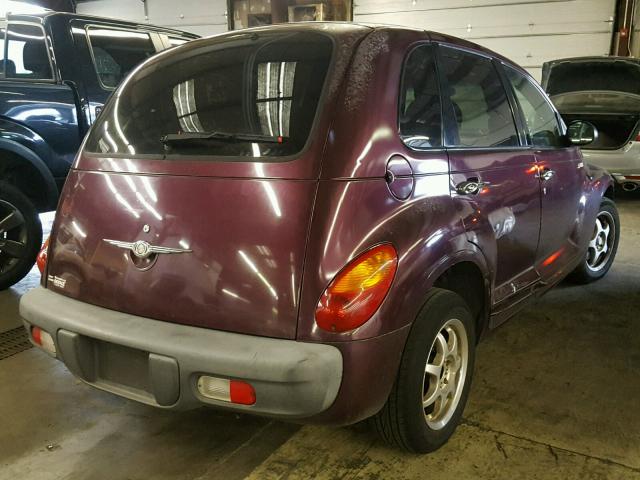 3C4FY4BB31T626316 - 2001 CHRYSLER PT CRUISER PURPLE photo 4