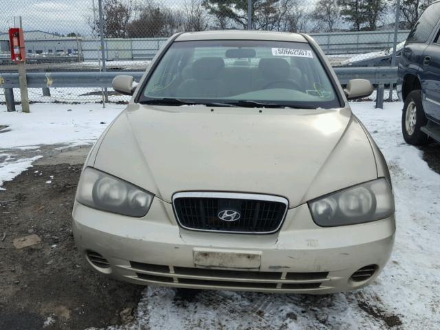 KMHDN45D73U638633 - 2003 HYUNDAI ELANTRA GL BEIGE photo 10