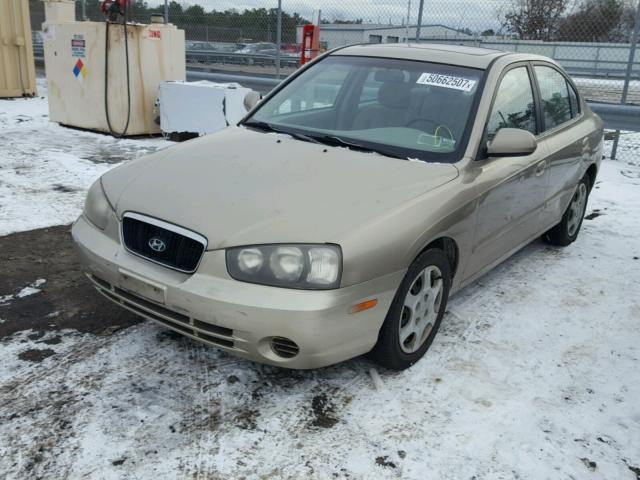 KMHDN45D73U638633 - 2003 HYUNDAI ELANTRA GL BEIGE photo 2