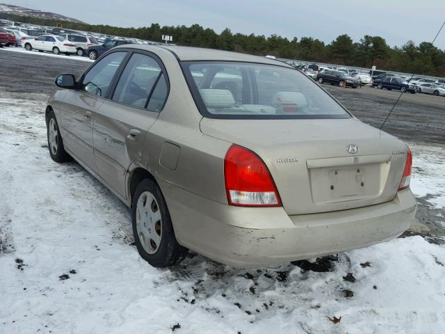 KMHDN45D73U638633 - 2003 HYUNDAI ELANTRA GL BEIGE photo 3