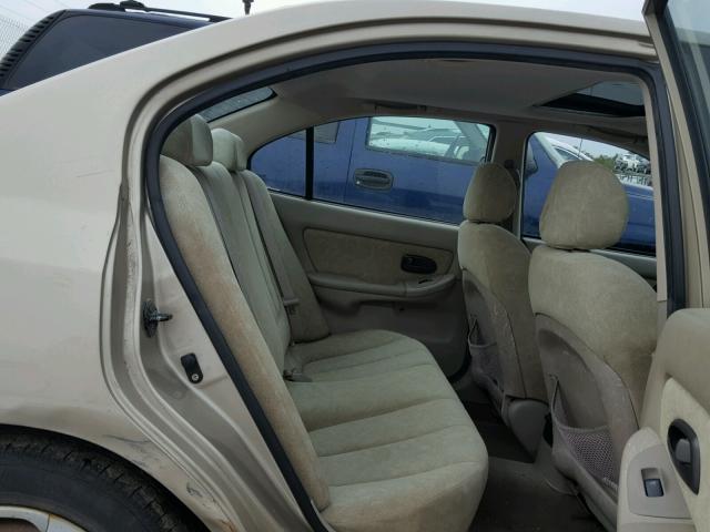 KMHDN45D73U638633 - 2003 HYUNDAI ELANTRA GL BEIGE photo 6