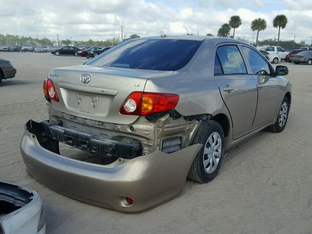 2T1BU4EE7AC501628 - 2010 TOYOTA COROLLA BA GOLD photo 4