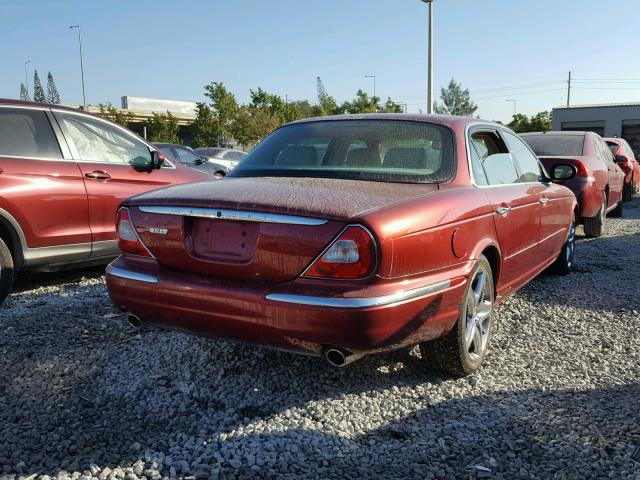 SAJWA79C55SG48866 - 2005 JAGUAR XJ8 L RED photo 4