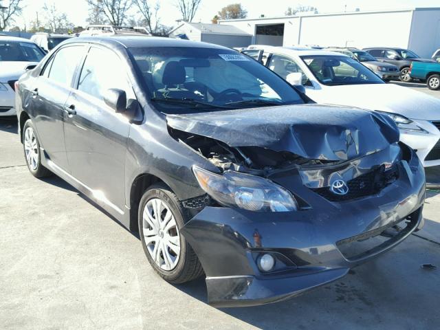 1NXBU40E19Z085710 - 2009 TOYOTA COROLLA BA BLACK photo 1