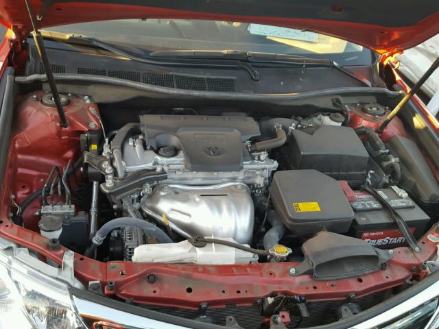 4T4BF1FK0ER393277 - 2014 TOYOTA CAMRY L RED photo 7