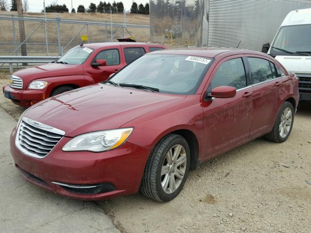 1C3CCBBB5DN679016 - 2013 CHRYSLER 200 TOURIN BURGUNDY photo 2