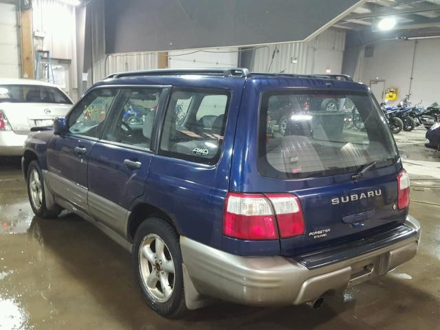 JF1SF65552H758120 - 2002 SUBARU FORESTER S Mavi foto 3