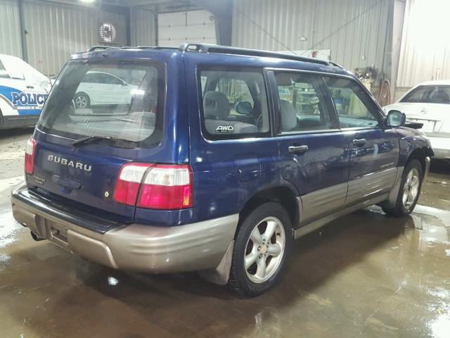 JF1SF65552H758120 - 2002 SUBARU FORESTER S Mavi foto 4
