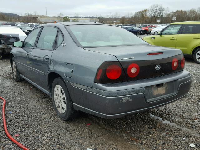 2G1WF52E849214804 - 2004 CHEVROLET IMPALA GRAY photo 3