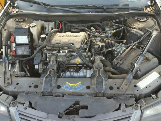 2G1WF52E849214804 - 2004 CHEVROLET IMPALA GRAY photo 7