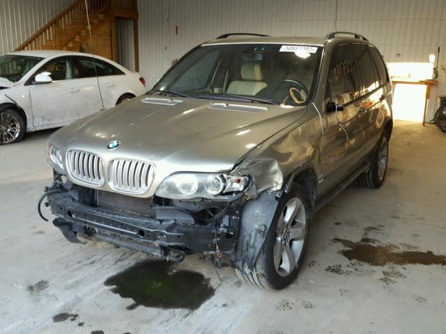 5UXFB53535LV16530 - 2005 BMW X5 4.4I GOLD photo 2