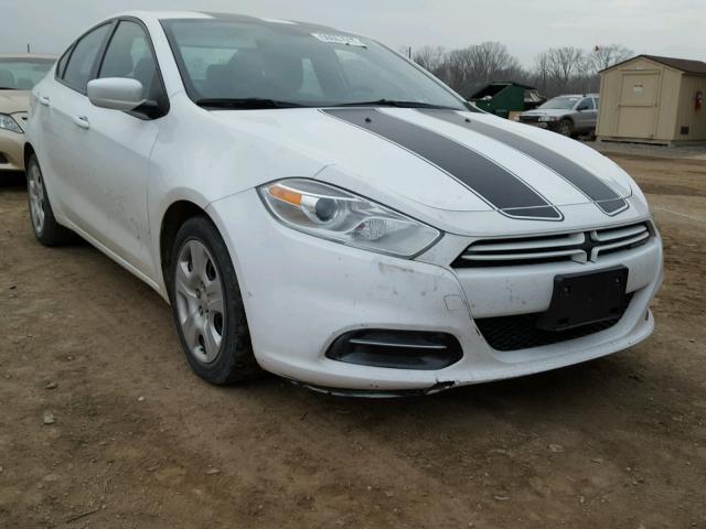 1C3CDFAA4ED768015 - 2014 DODGE DART SE WHITE photo 1