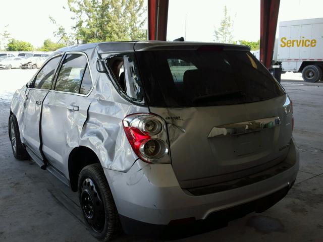 2CNALBEC8B6212340 - 2011 CHEVROLET EQUINOX LS SILVER photo 3