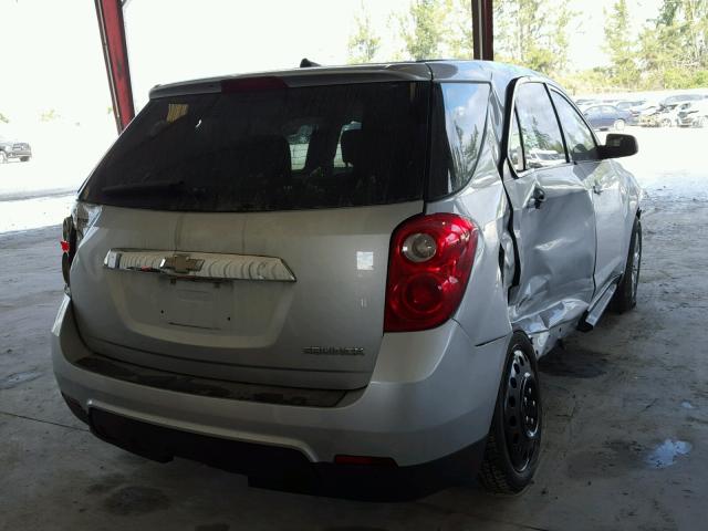 2CNALBEC8B6212340 - 2011 CHEVROLET EQUINOX LS SILVER photo 4