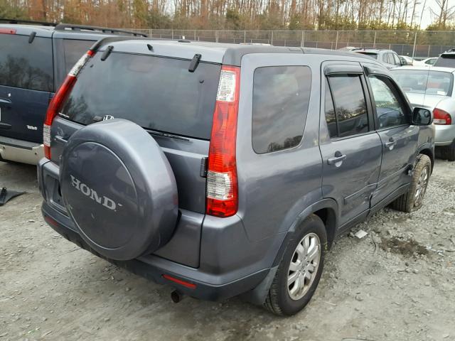 JHLRD78986C004010 - 2006 HONDA CR-V SE GRAY photo 4