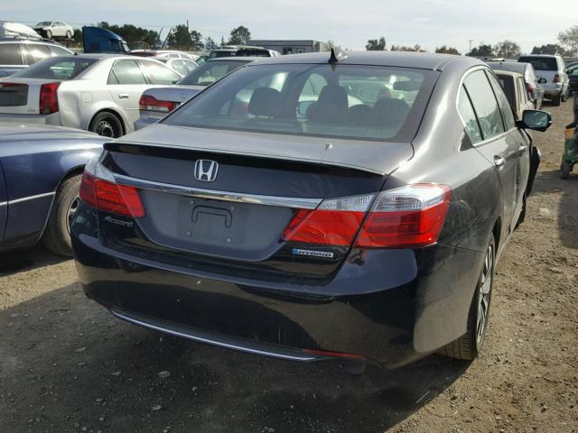 1HGCR6F5XFA000830 - 2015 HONDA ACCORD HYB GRAY photo 4