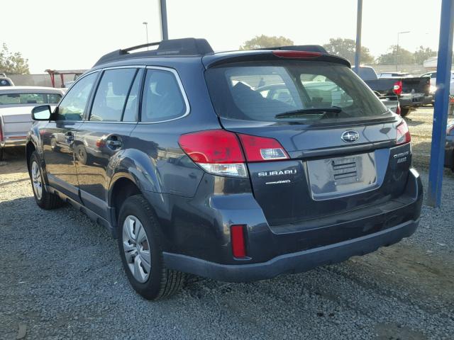 4S4BRBAC7A3332287 - 2010 SUBARU OUTBACK 2. GRAY photo 3