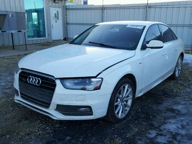 WAUFFCFLXFN022141 - 2015 AUDI A4 PREMIUM WHITE photo 2