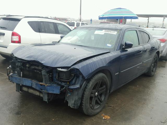 2B3KA53H56H187732 - 2006 DODGE CHARGER R/ BLUE photo 2