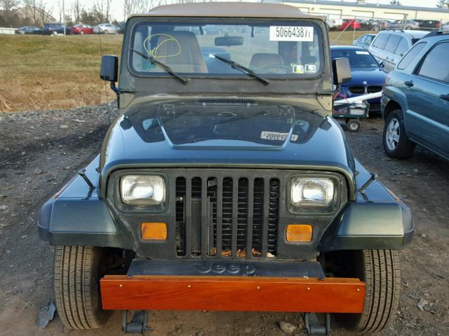 1J4FY19P4SP286318 - 1995 JEEP WRANGLER / GREEN photo 10