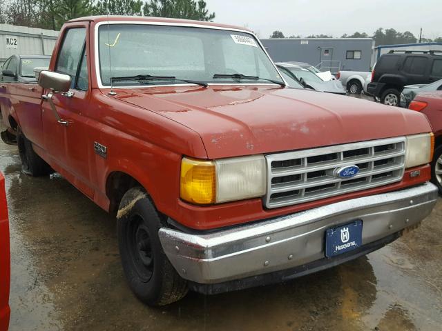 1FTDF15Y9KNB66687 - 1989 FORD F150 RED photo 1