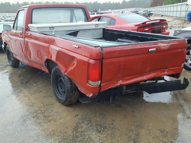 1FTDF15Y9KNB66687 - 1989 FORD F150 RED photo 3