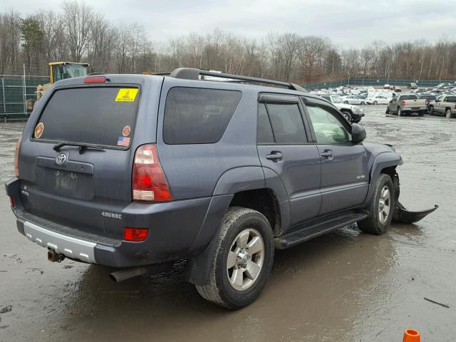 JTEBU14R048018335 - 2004 TOYOTA 4RUNNER SR BLUE photo 4