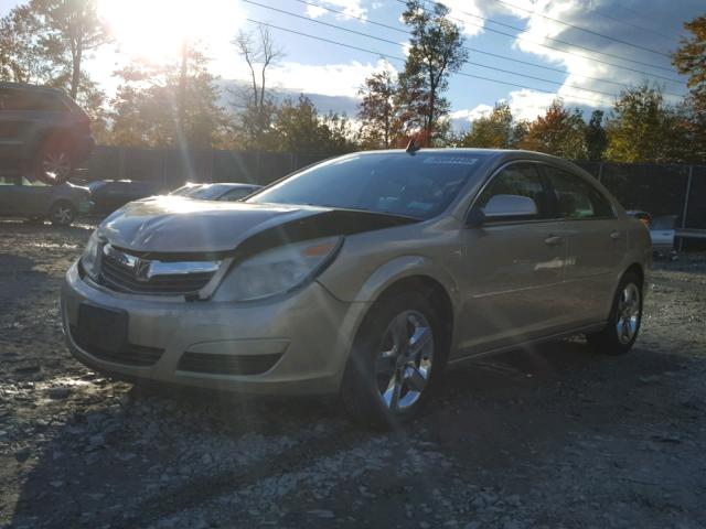 1G8ZS57N18F260314 - 2008 SATURN AURA XE GOLD photo 2