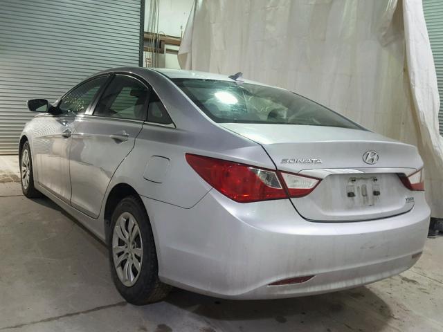 5NPEB4AC2CH397878 - 2012 HYUNDAI SONATA GLS SILVER photo 3