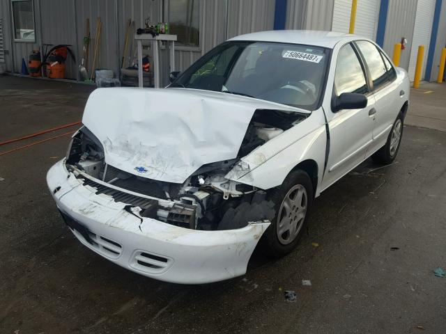 1G1JF52T617231896 - 2001 CHEVROLET CAVALIER L WHITE photo 2