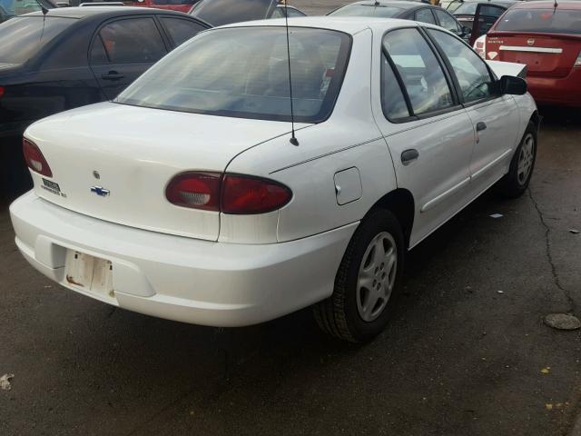 1G1JF52T617231896 - 2001 CHEVROLET CAVALIER L WHITE photo 4