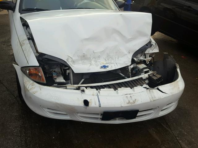 1G1JF52T617231896 - 2001 CHEVROLET CAVALIER L WHITE photo 9