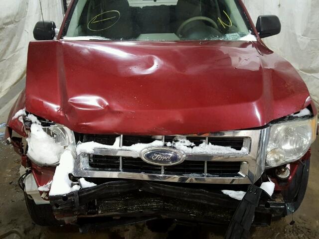 1FMCU93168KD65546 - 2008 FORD ESCAPE XLT MAROON photo 7