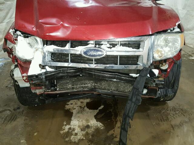 1FMCU93168KD65546 - 2008 FORD ESCAPE XLT MAROON photo 9