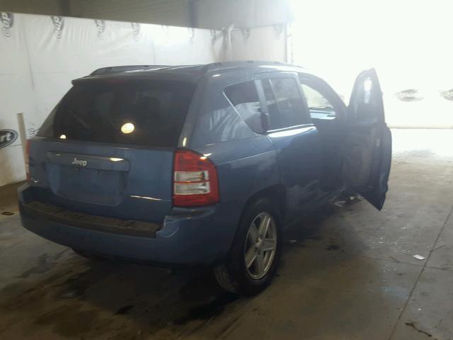 1J8FF47W47D584943 - 2007 JEEP COMPASS BLUE photo 4