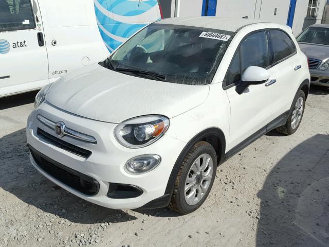 ZFBCFXBT7GP387923 - 2016 FIAT 500X EASY WHITE photo 2