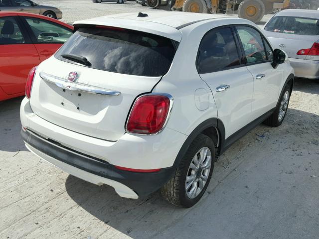 ZFBCFXBT7GP387923 - 2016 FIAT 500X EASY WHITE photo 4