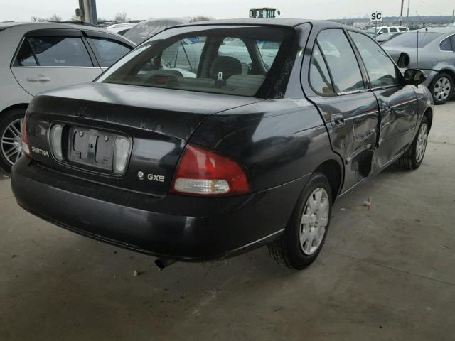 3N1CB51D01L437106 - 2001 NISSAN SENTRA XE BLACK photo 4