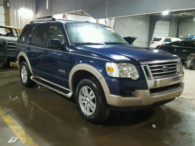 1FMEU74E96ZA12365 - 2006 FORD EXPLORER E BLUE photo 1