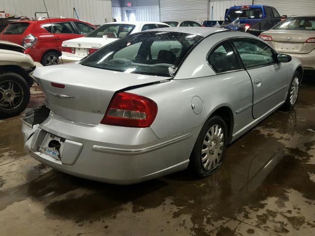 4C3AG42G33E182210 - 2003 CHRYSLER SEBRING LX SILVER photo 4