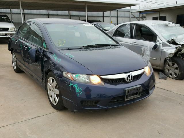 2HGFA1F52BH500077 - 2011 HONDA CIVIC LX BLUE photo 1