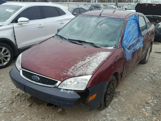 1FAFP34N57W333093 - 2007 FORD FOCUS ZX4 MAROON photo 2